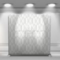 White leather fabric backdrop for photobooth